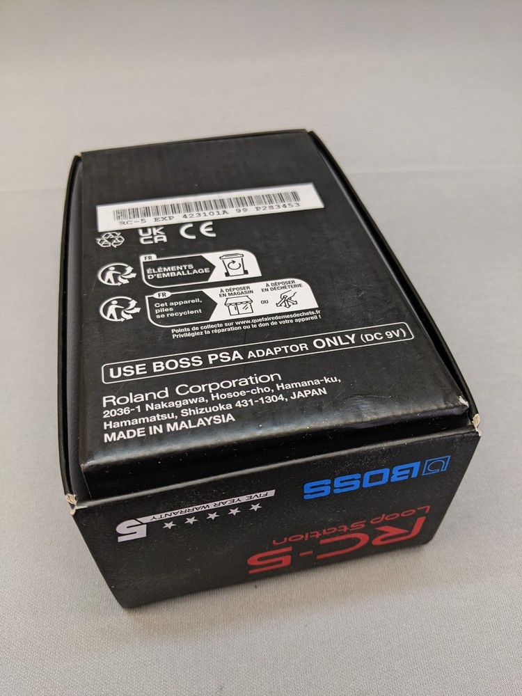 Boss RC-5 Loop Station Looper Effects Pedal Signal Processor, New
