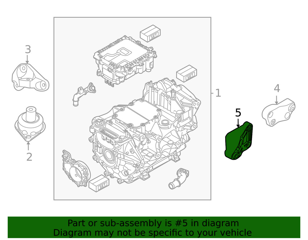 Genuine Volkswagen Front Bracket 1EA-199-307-D
