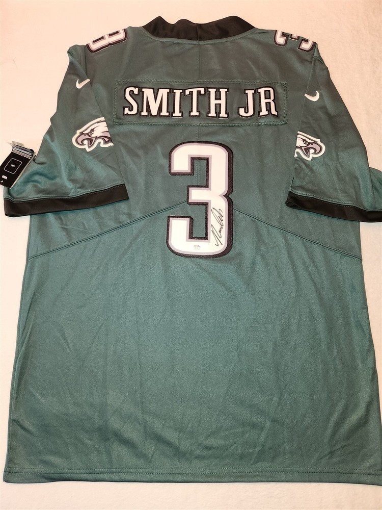 NOLAN SMITH signed EAGLES custom jersey PSA/DNA COA SIZE XL