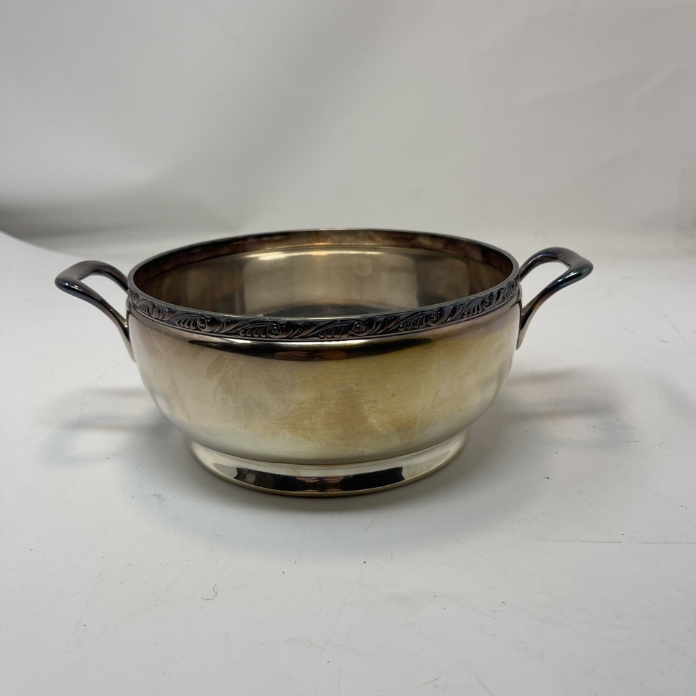 Reed Barton Silverplated Footed Serving Bowl - Silver Soldered 1343