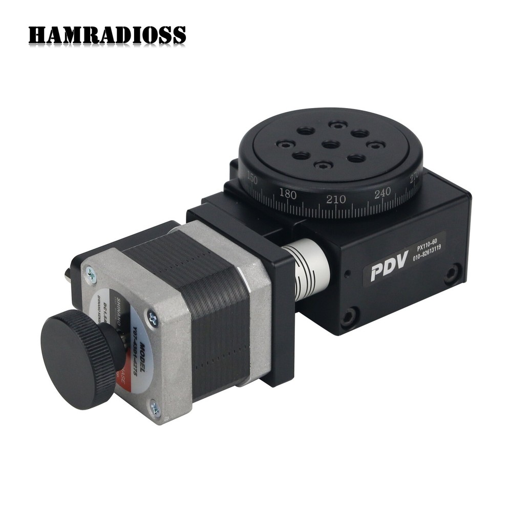 Electric Rotating Platform Motorized Precision Rotary Stages Table Diameter 60mm