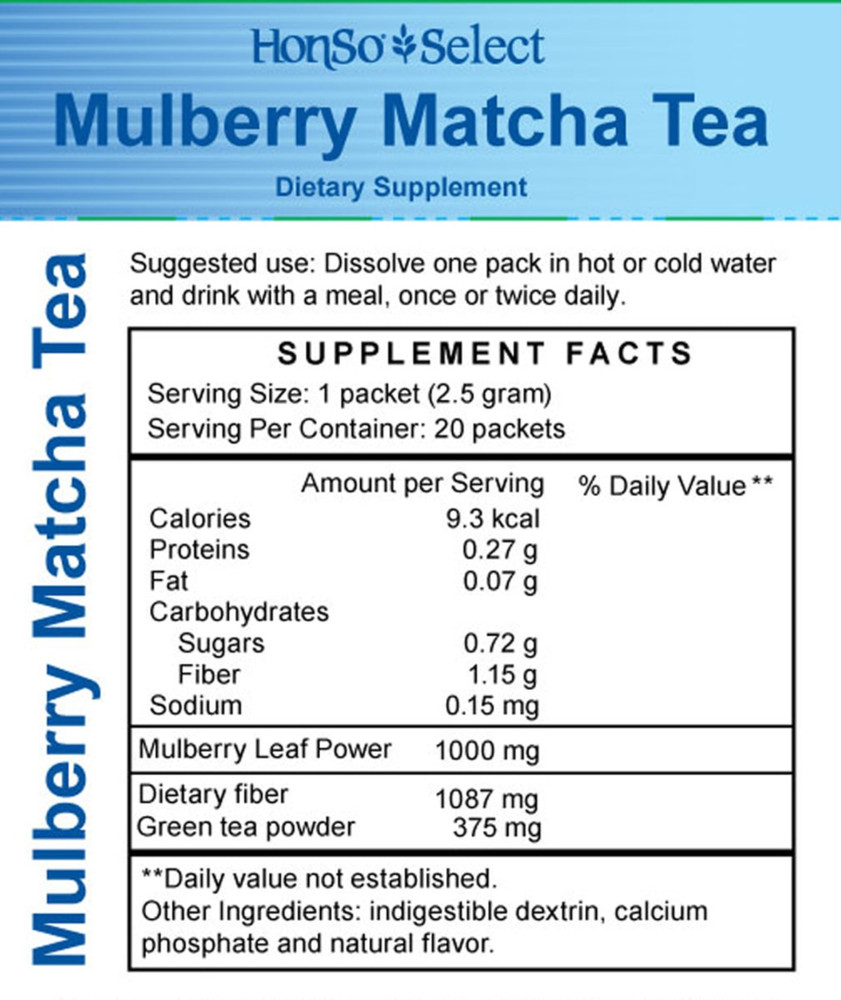 TCM Zone Honso Select Mulberry Matcha Tea - 20 Packets - Volume Discount!