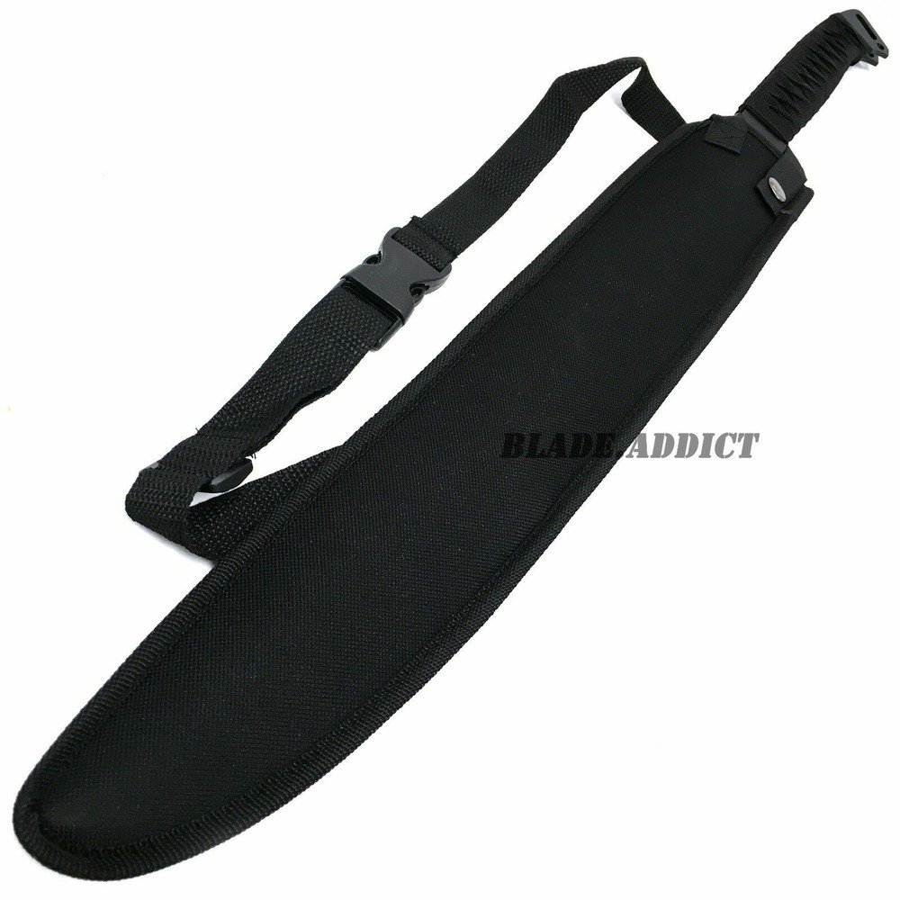 2PC 27" NINJA Tactical Twin Katana Samurai Sword Machete Fixed Blade Combat Set