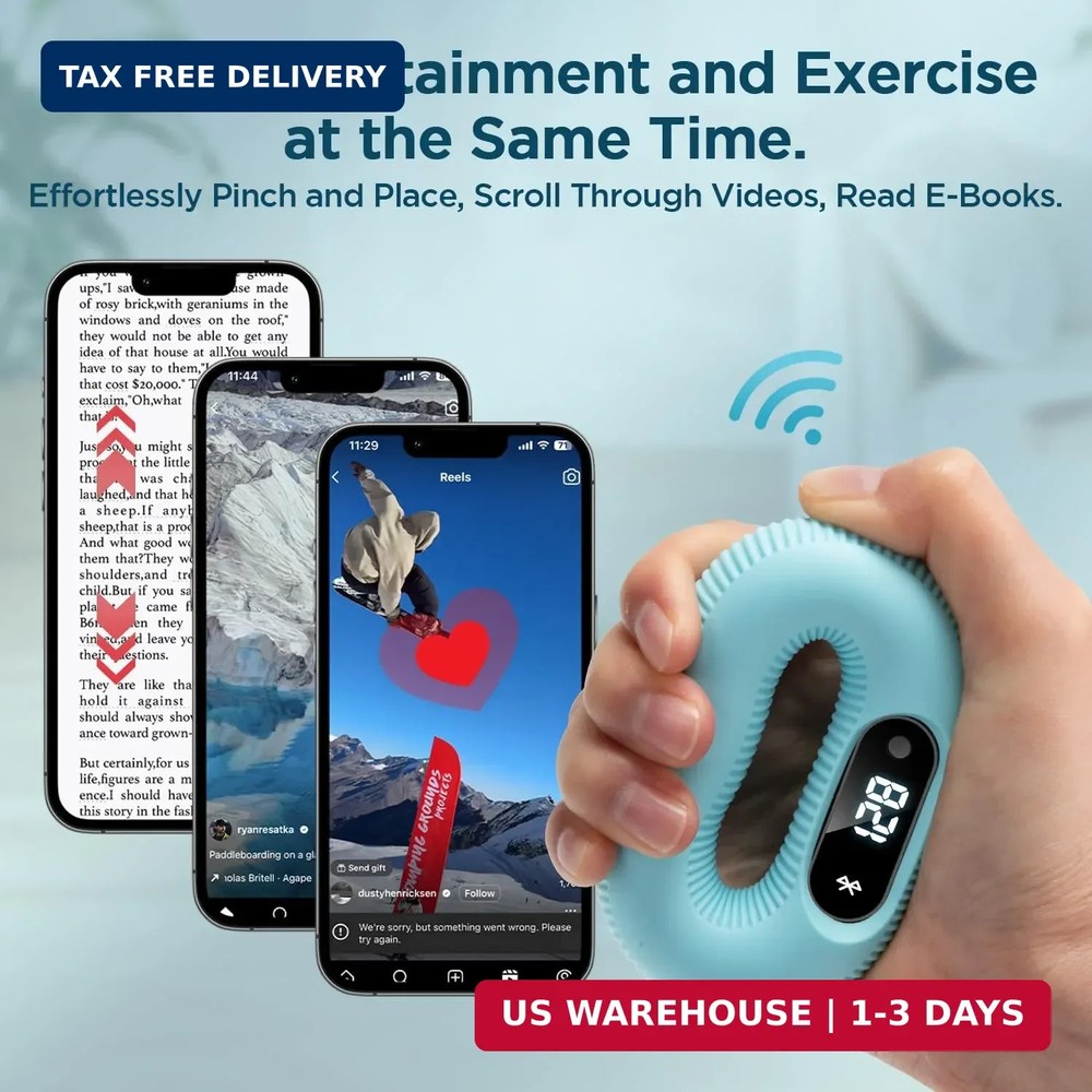 Smart Grip Trainer, Supports Multiple Game Interaction and HID Mode Video Browsi