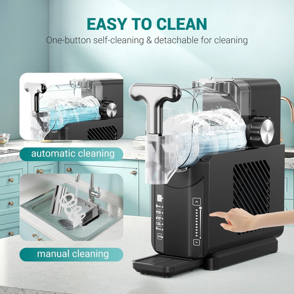 Slushie Machine for Home No Ice Needed, Frozen Drink Maker 5 Pre-Set Programs