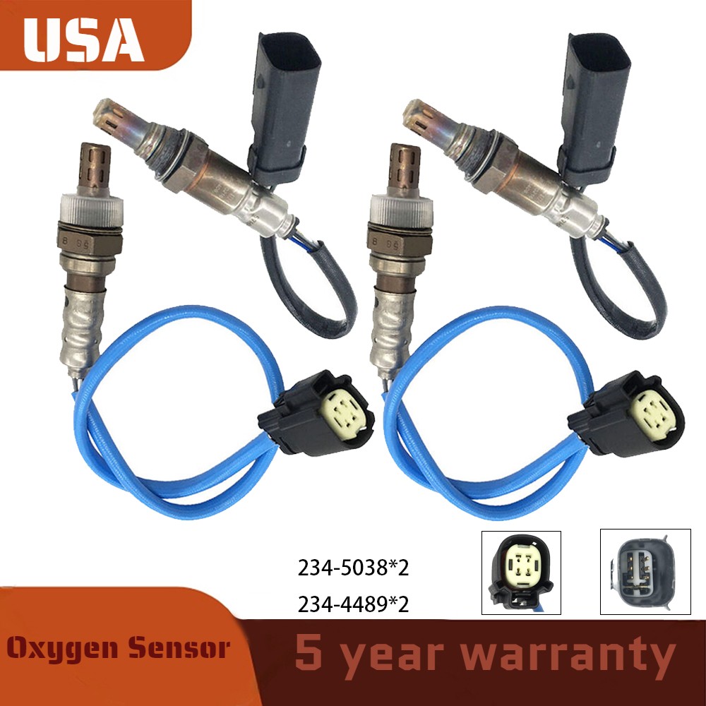 4Pcs Oxygen Sensor Up&Downstream For Ford Edge 2011-2014 Explorer 2011-2012 3.5L