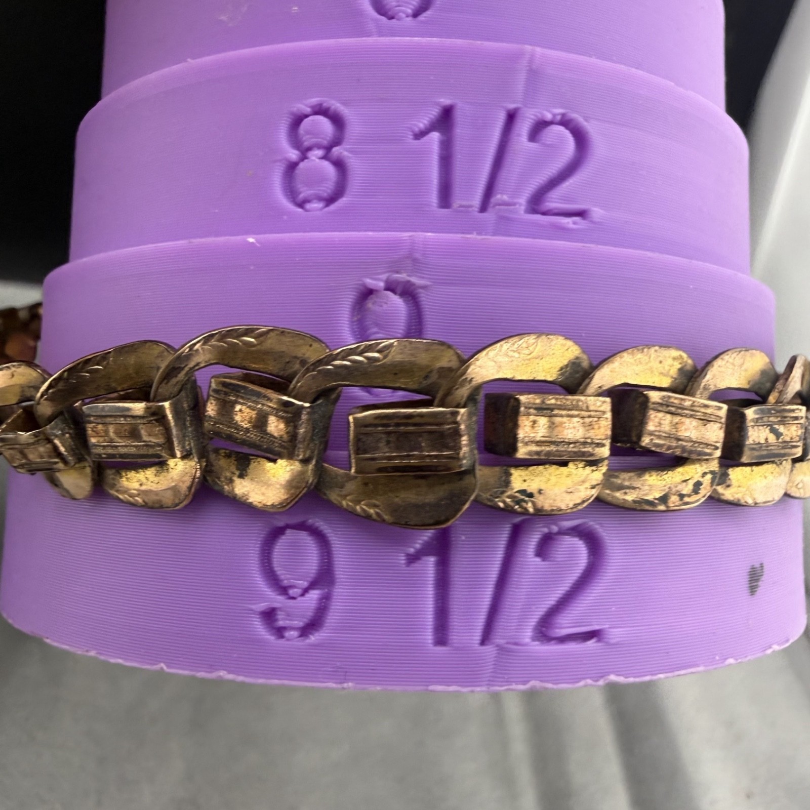 Antique KJ Kolmar Jourdan Pocket Watch Chain Double Fancy Bar Filigree 9.5"