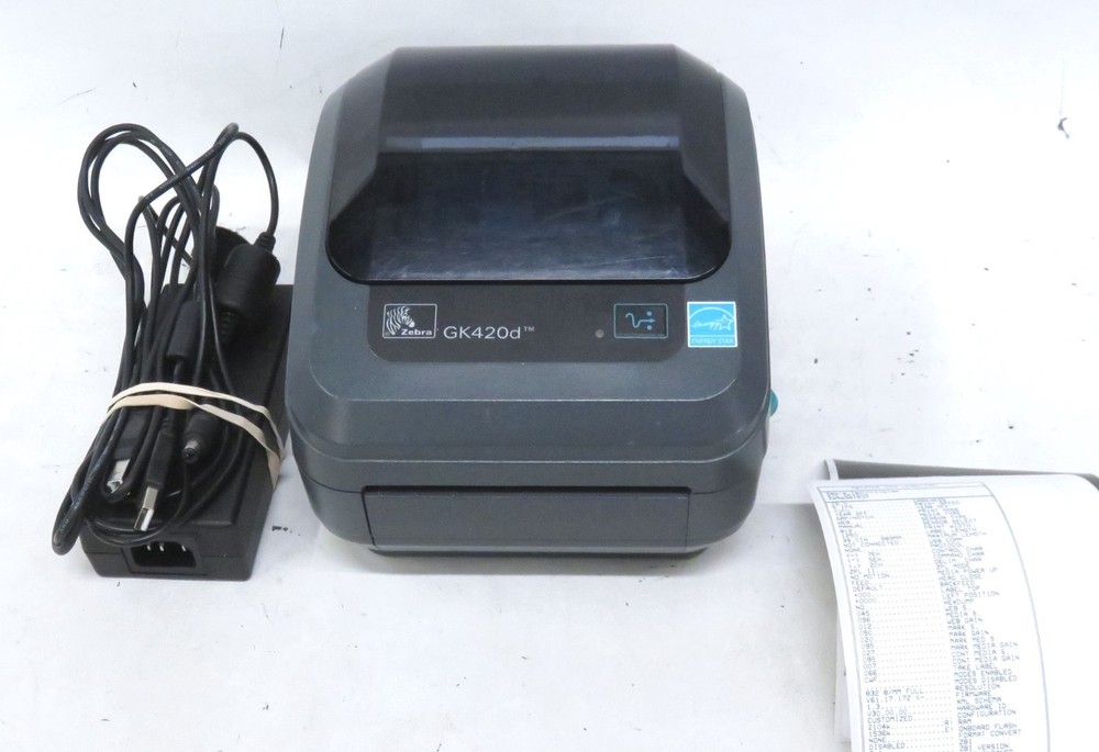 Zebra GK420d Label Printer * Tested Working * USB Ethernet