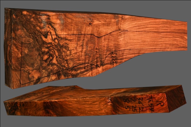 Turkish walnut rifle gunstock blank Ja54