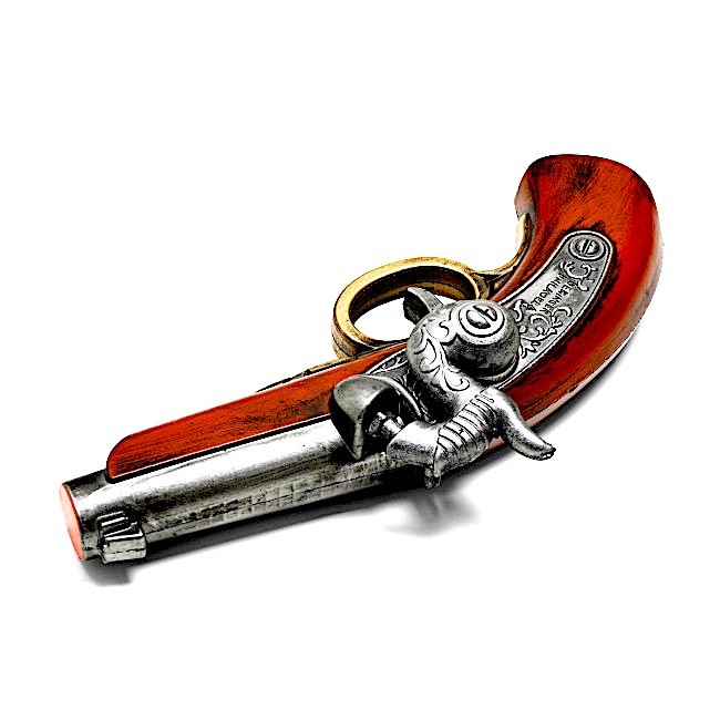 10" NEW! Foam Vintage PHILADELPHIA Derringer FLINTLOCK 1825 Replica Pistol GUN