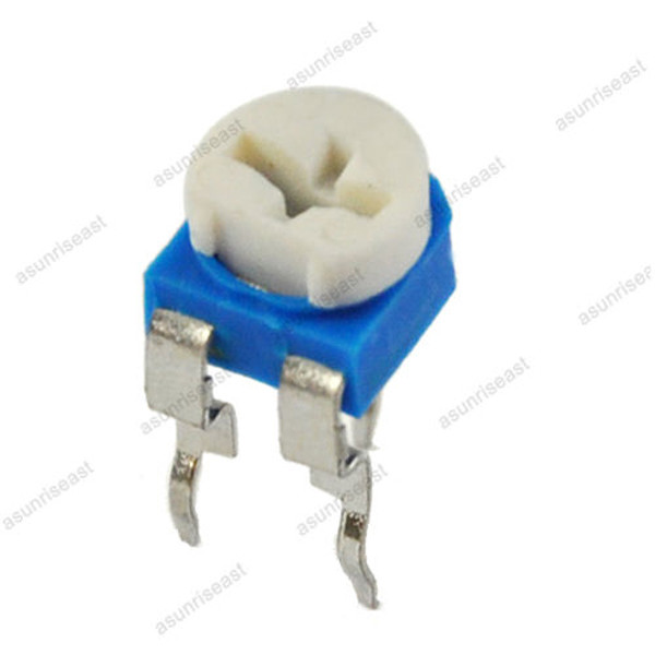 500 x Blue White 2K Ohm 202 Trimpot Trimmer Potentiometer Variable Resistor