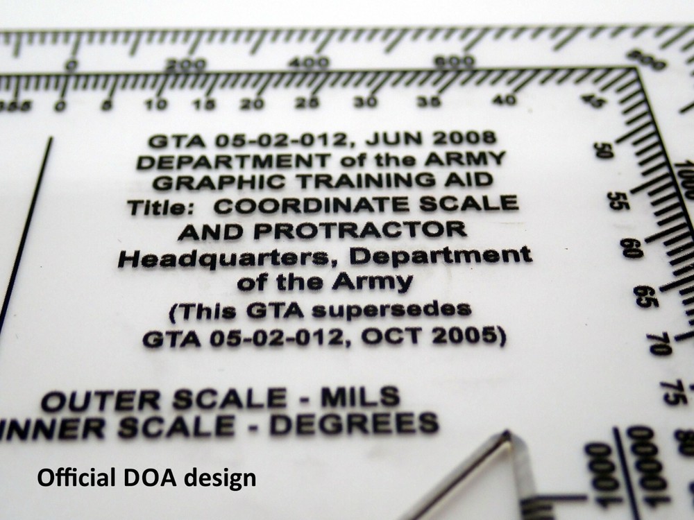 Coordinate Scale and Protractor - GTA 05-02-012 Jun 2008