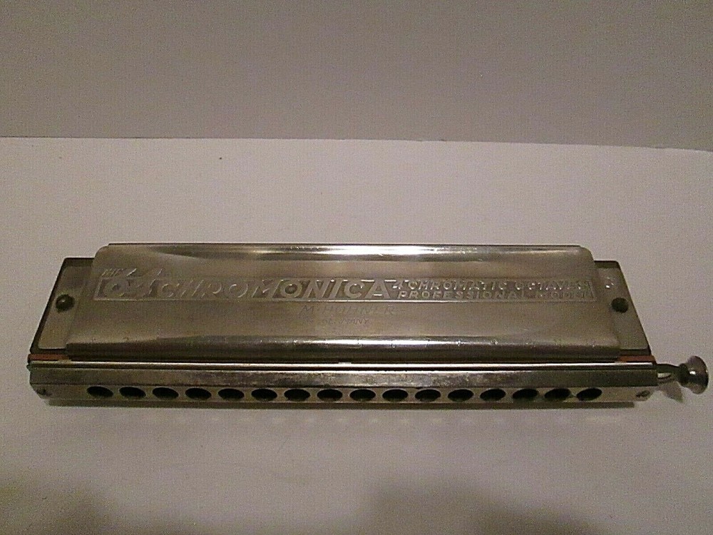 Pre-owned Hohner 64 Chromonica with Case and Blue Danube harmonica with Case