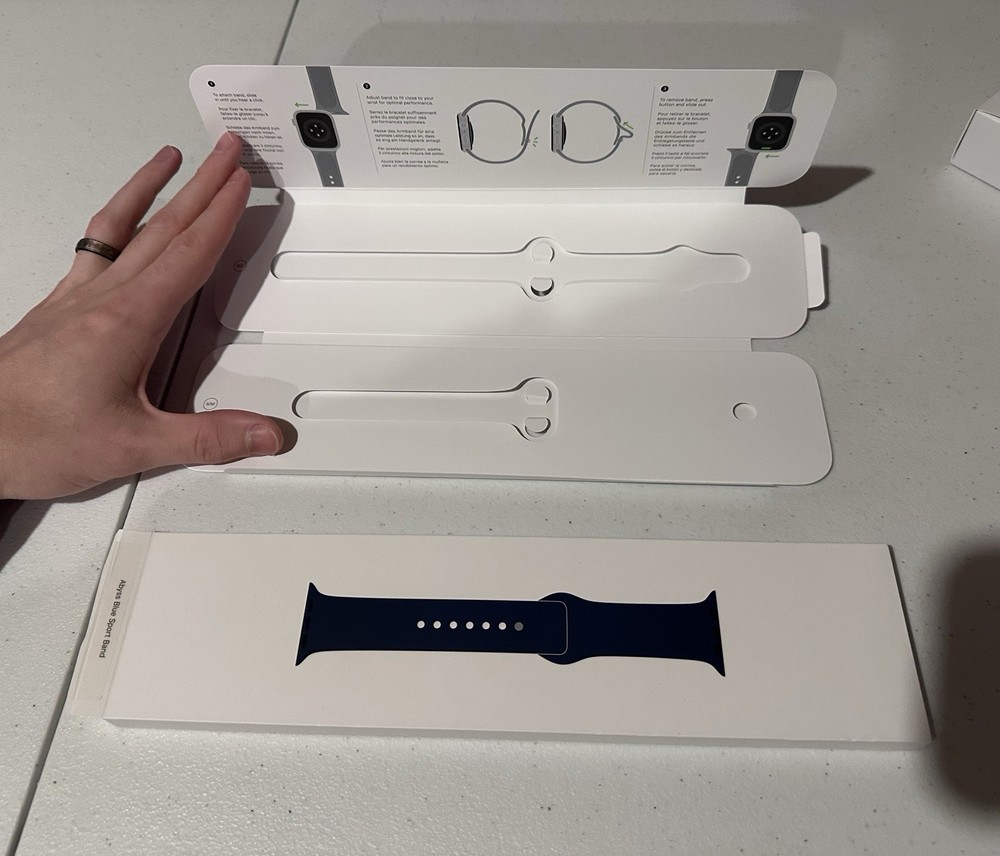 Apple Watch SE Silver Blue 40mm BOX ONLY