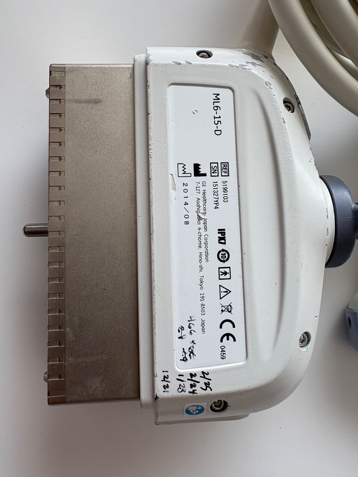 GE ML6-15-D Probe REF 5199103, SN 151327YP4, MFR Date 2014/08 * See Description