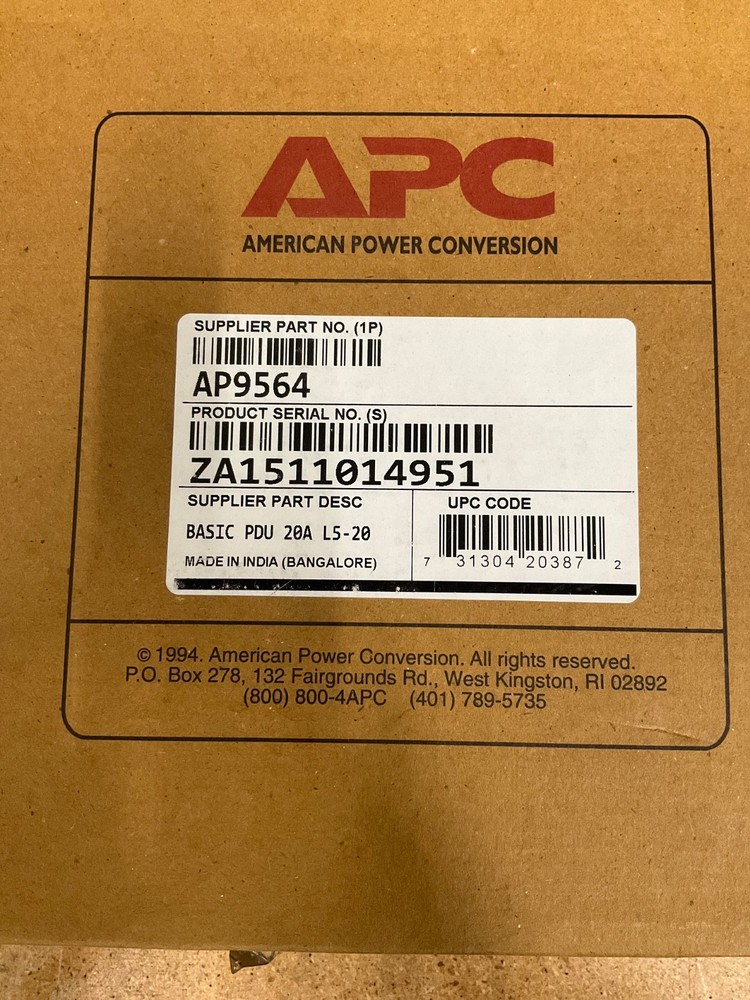 APC (AP9564) Power Distribution Unit
