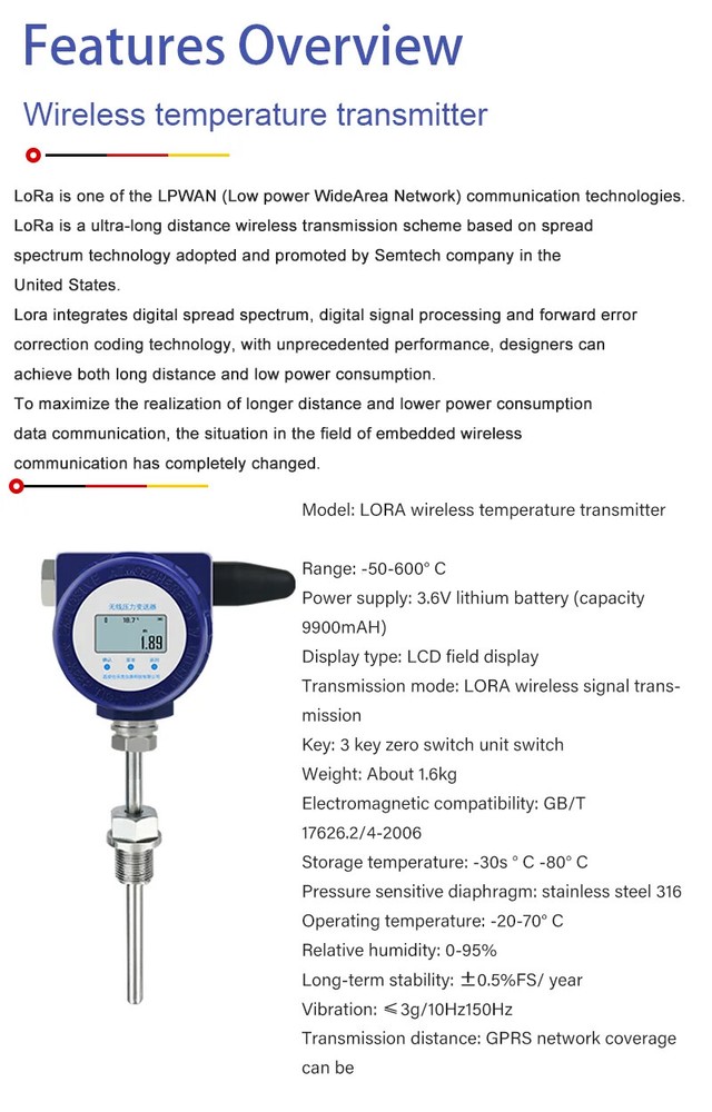 New LoRaWAN/NB-IoT Wireless Temperature Data Loggers Wireless Temperature Sensor