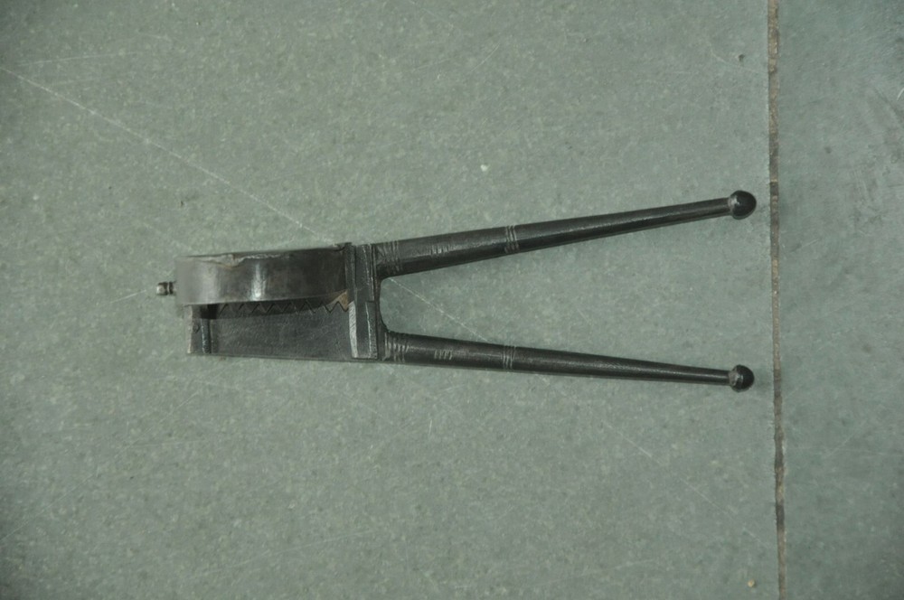 Vintage Iron Solid Heavy Handcrafted Unique Shape Mantle Cutter / Tool