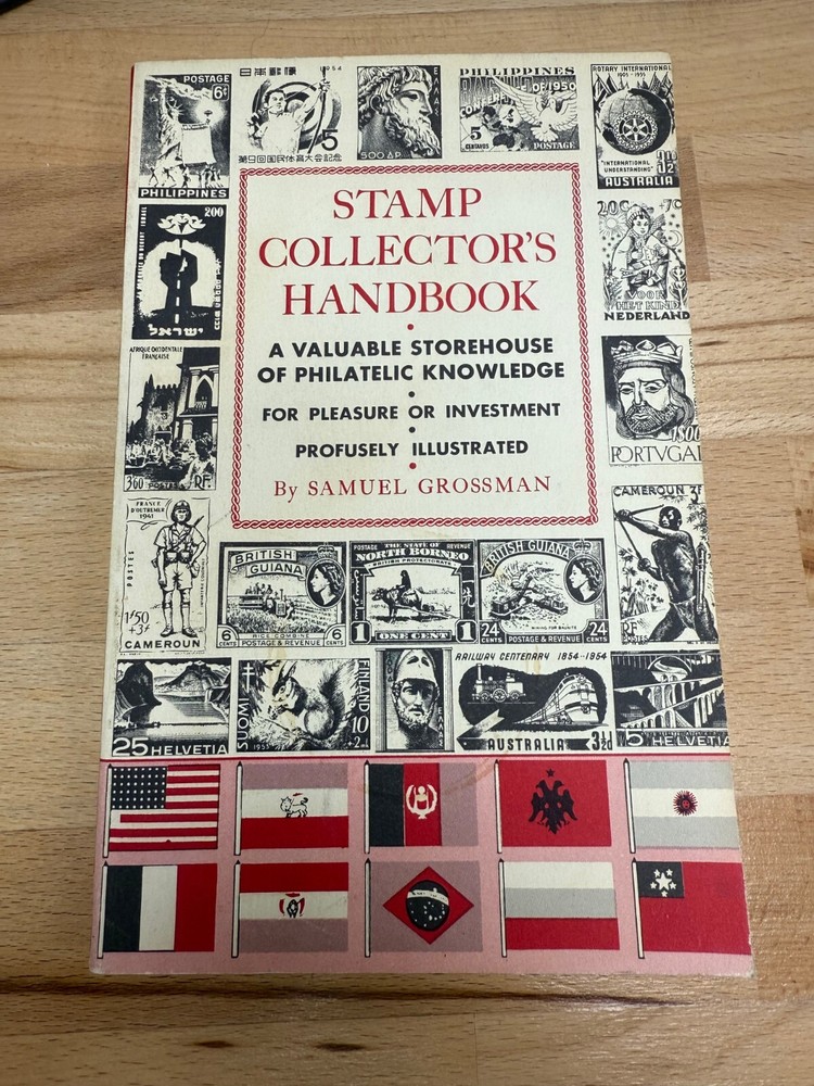 STAMP COLLECTORS HANDBOOK by SAMUEL GROSSMAN Vintage 1958 2nd Printing