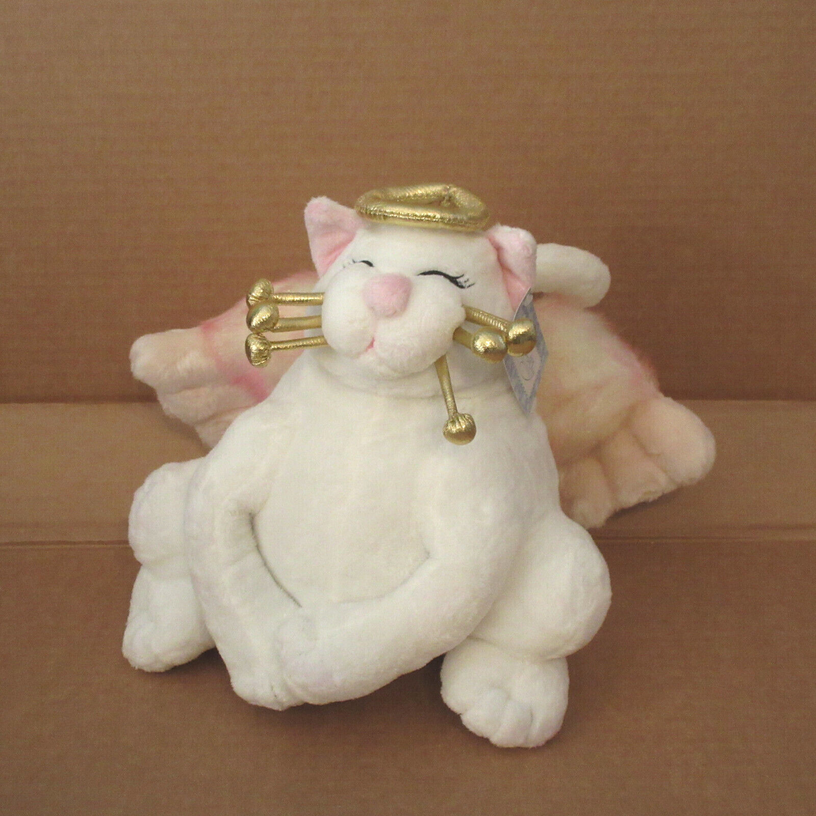 Vtg WhimsiClay Whimsy Clay Amy Lacombe ~10" ANGELICA Fancy Felines Plush Stuffed