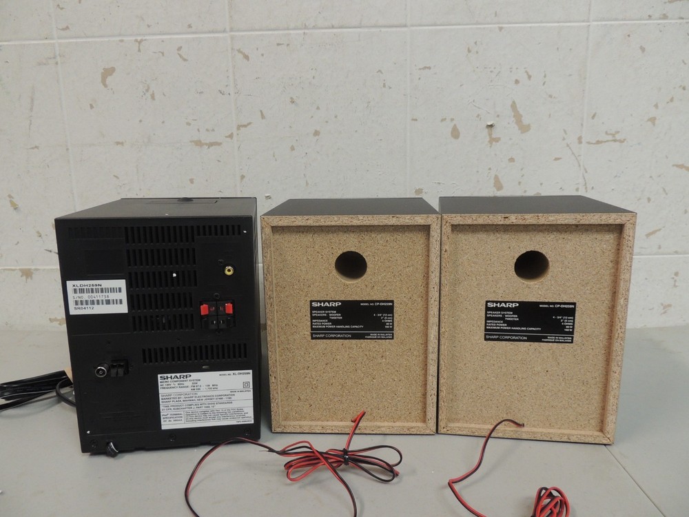 Sharp XL-DH259N Compact Micro Component Stereo System Remote USB CD Ipod