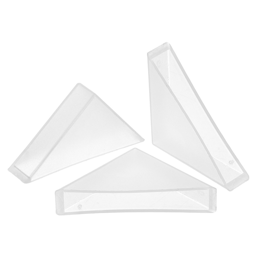 8Pcs Corner Protectors 8x50mm Plastic Right Angle Corner Guards Cushion White