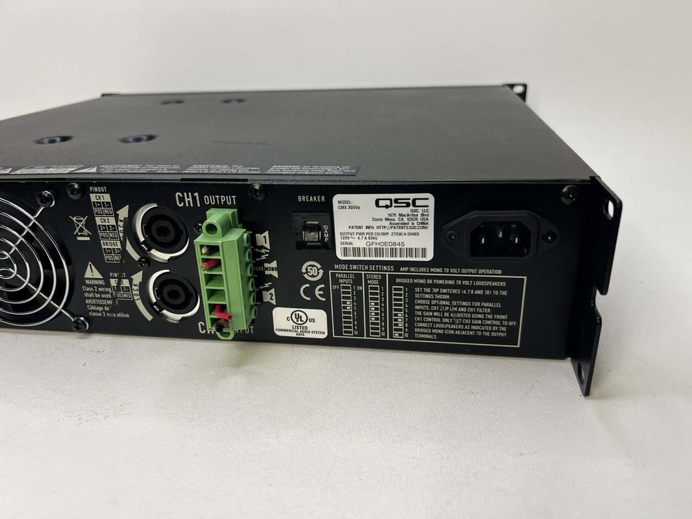 QSC CMX 300Va Professional Amplifier