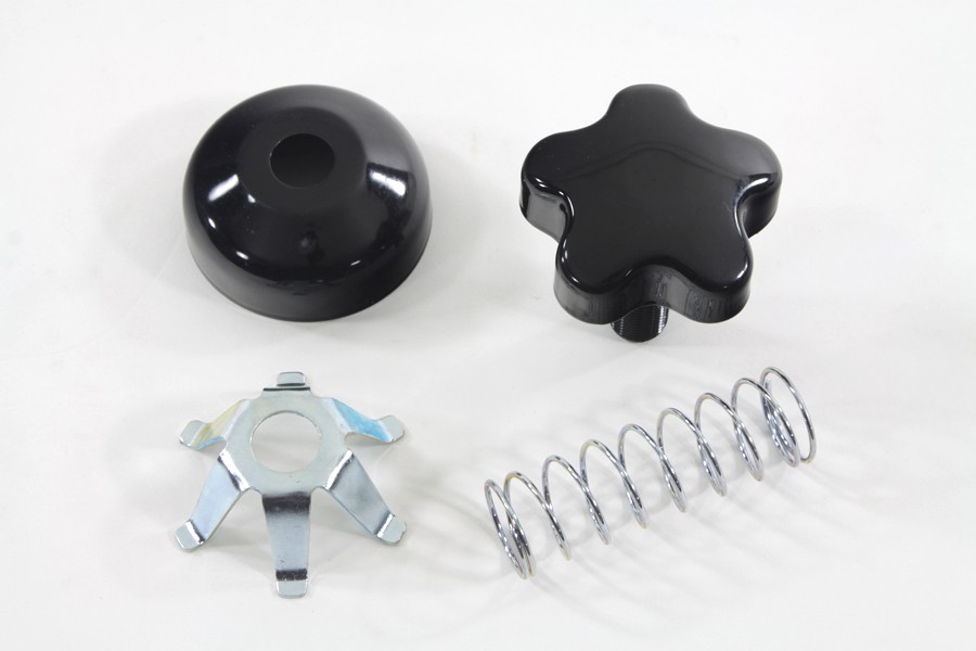 FL Fork Steering Damper Knob Kit Black for Harley-Davidson