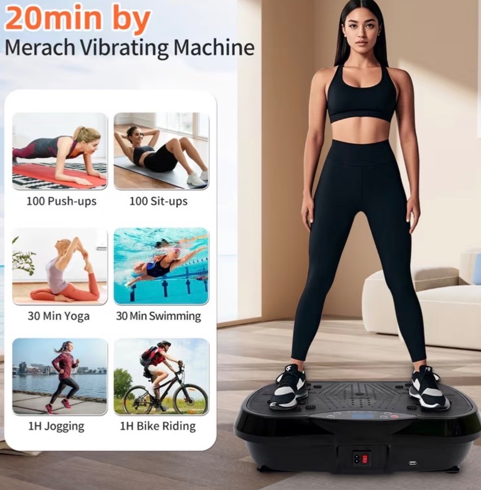 Portable Vibration Plate Exercise Machine, -Burning,Full-Body Vibration Platform
