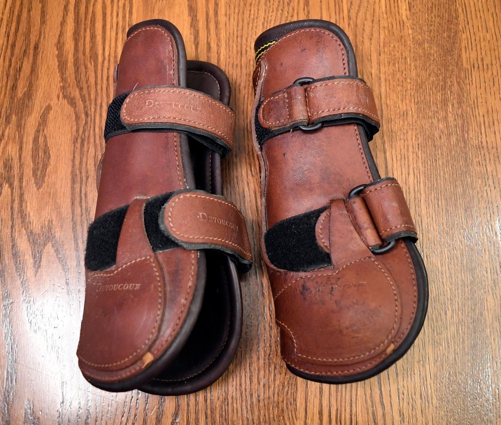 Devoucoux, front boots, brown leather, Medium