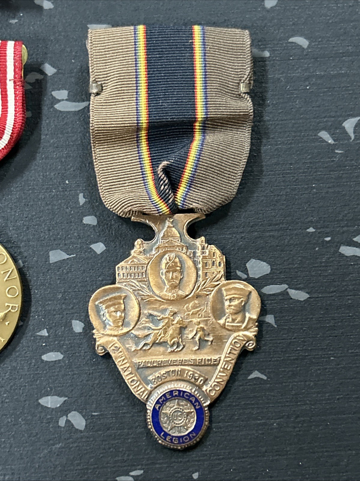 VTG U.S. Military WWII Medals & Pin Bars American Campaign Defense Good Conduct