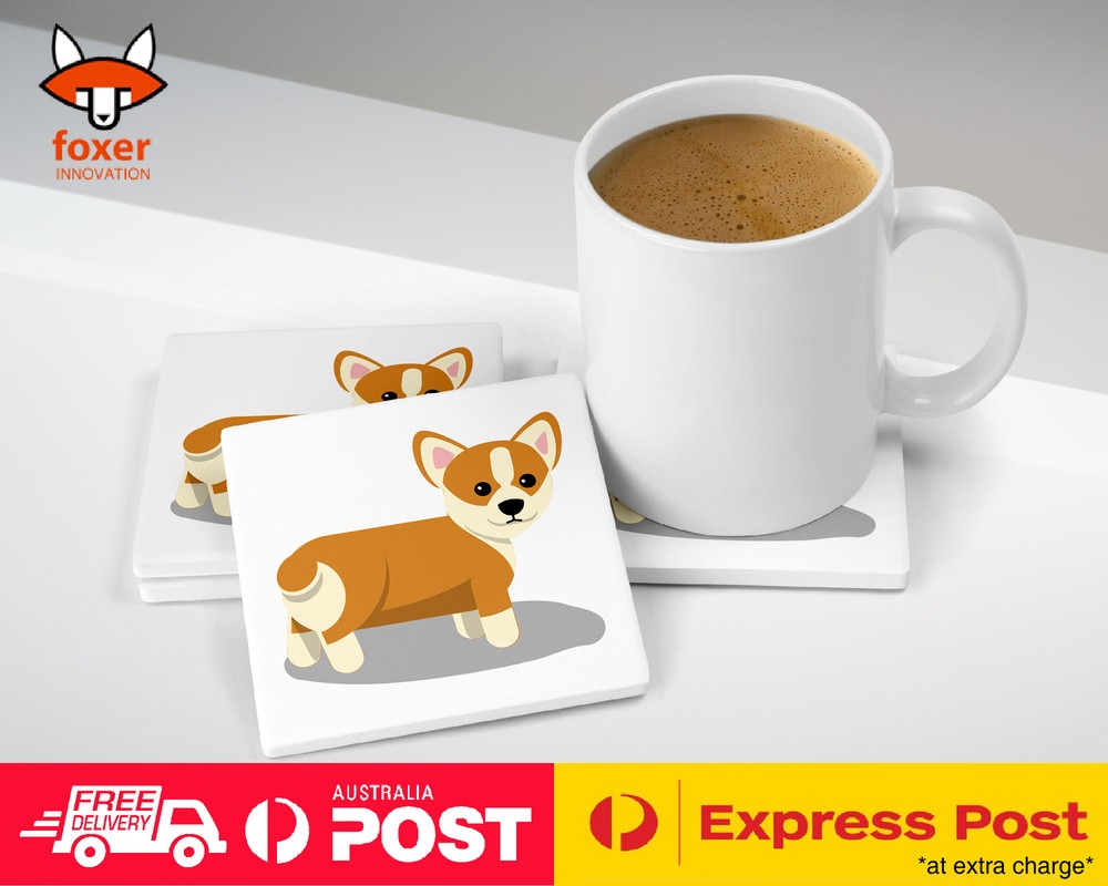 COASTER COFFEE DRINKING MAT|CORGI DOG 6