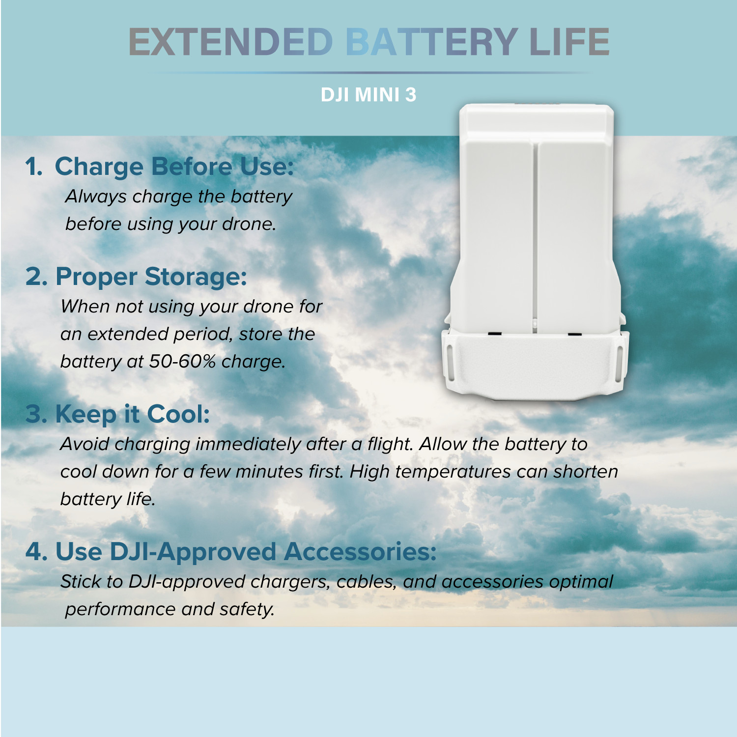 ExpertPower DJI Mini 4 Pro 3850mAh Intelligent Flight LiPo Replacement Battery
