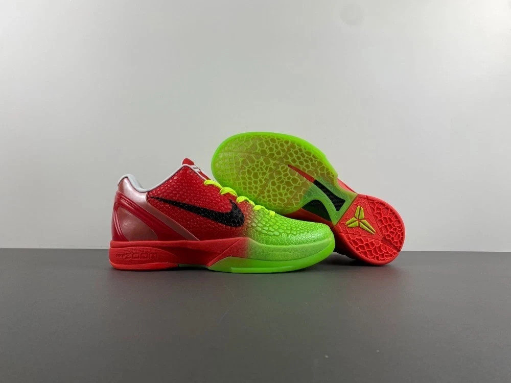 MEN Kobe 6 Protro Split Grinch - All Size US 7-11.5