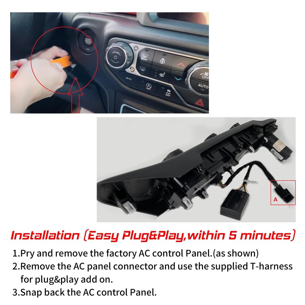 Auto Start Stop Eliminator Compatible with Jeep Wrangler Gladiator 2019 2020 ...