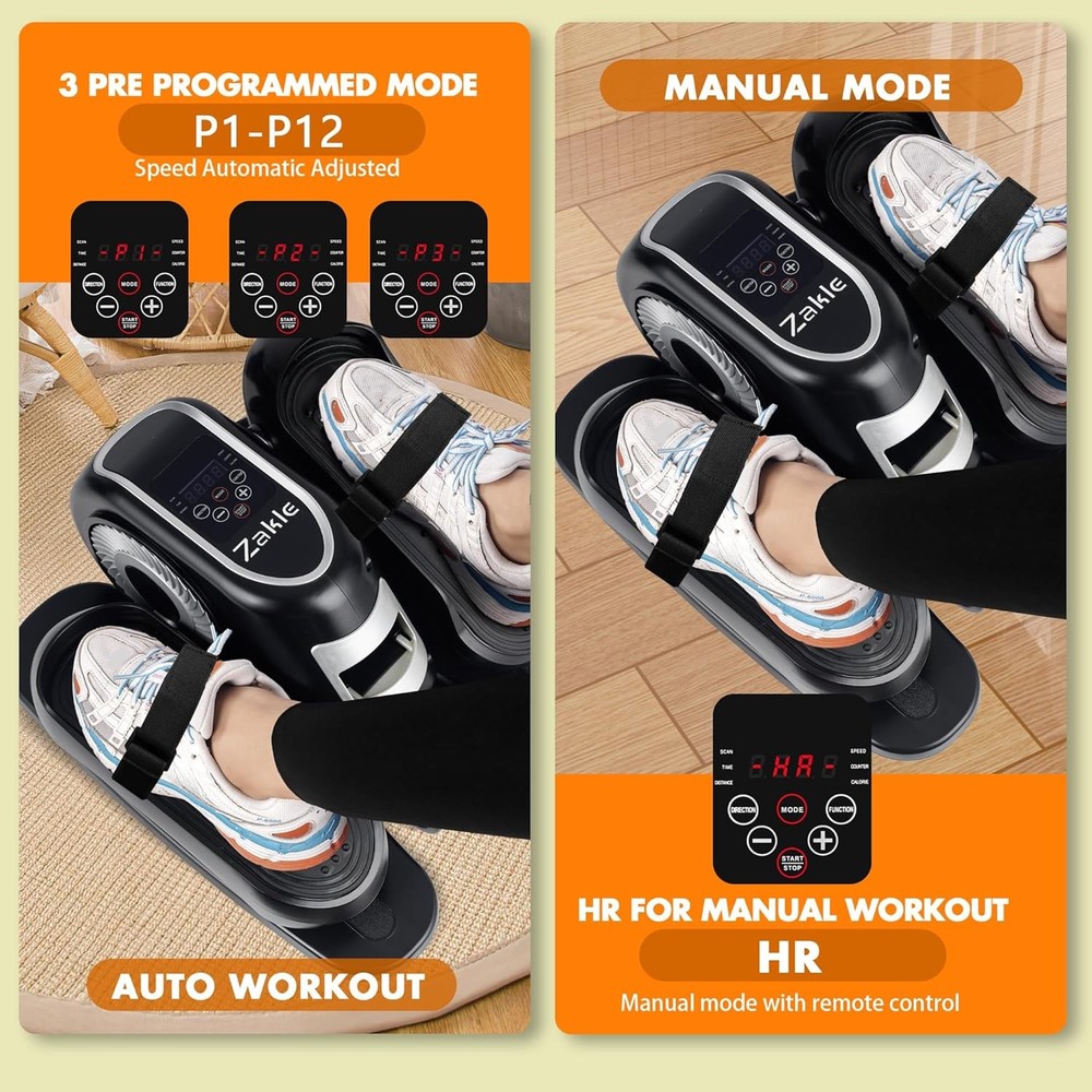 Under Desk Elliptical Machine, Electric Elliptical Training Machine w/Remote
