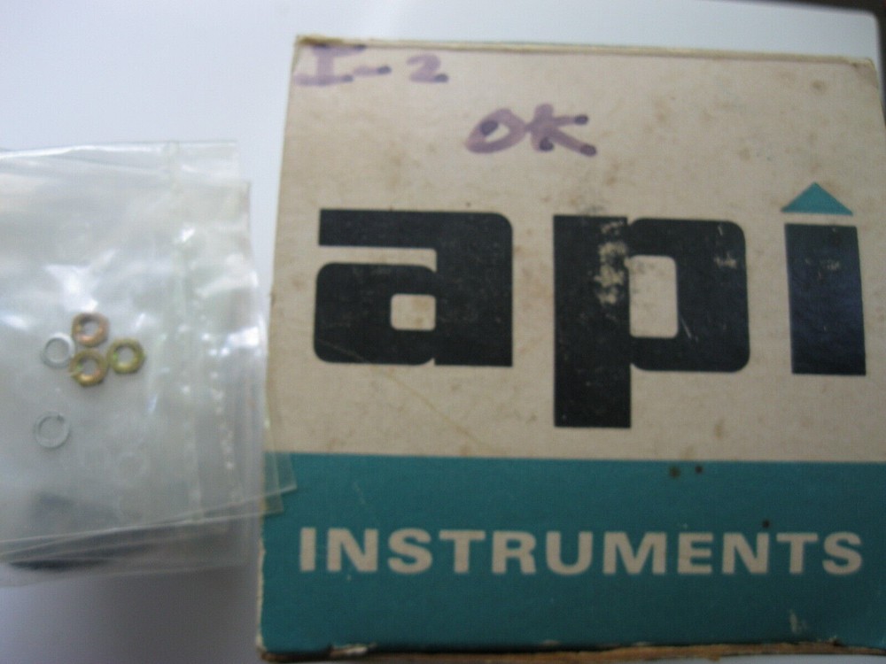 VINTAGE API SHIELDED 0-10 DC AMP VARIABLE LOCKING POINTER PANEL METER GAUGE NOS