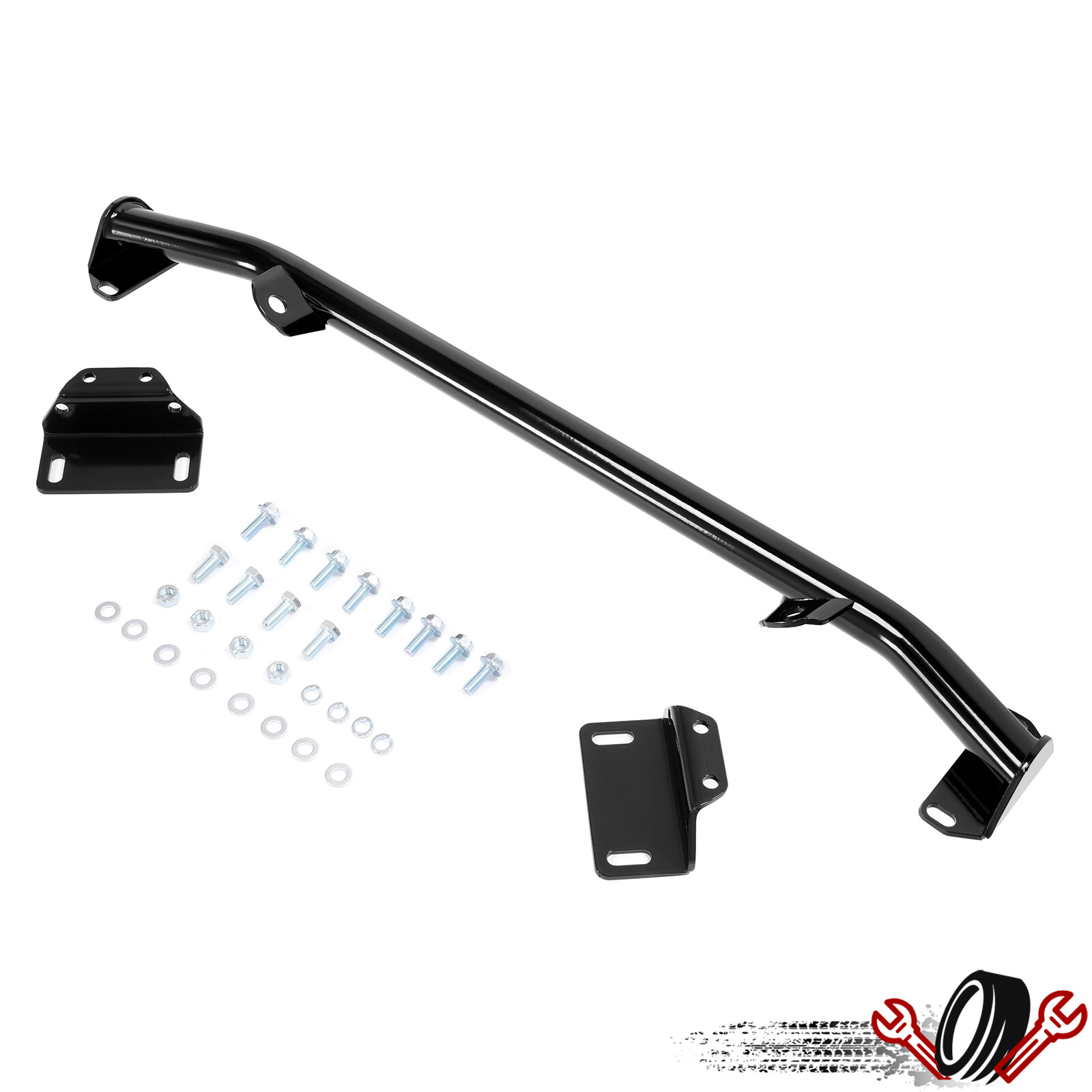 Black Rear Steel Tubular Shock Crossmember Mount For Chevy 150 210 Bel Air 55-57
