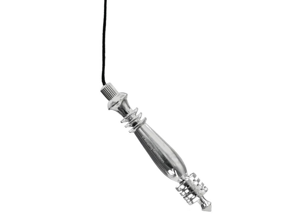 Silver Double ISIS 7 Ring Karnak Divination Pendulum