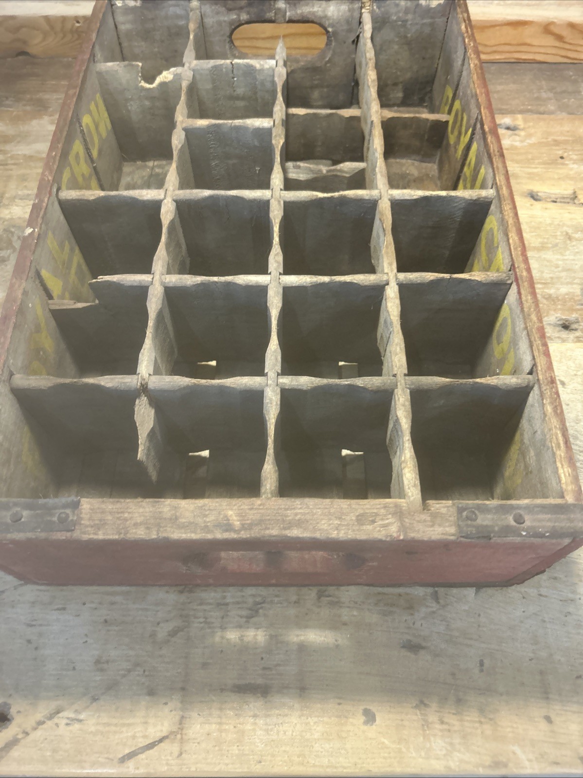 Vintage RC Royal Crown Cola Wooden Crate Madison Wisconsin
