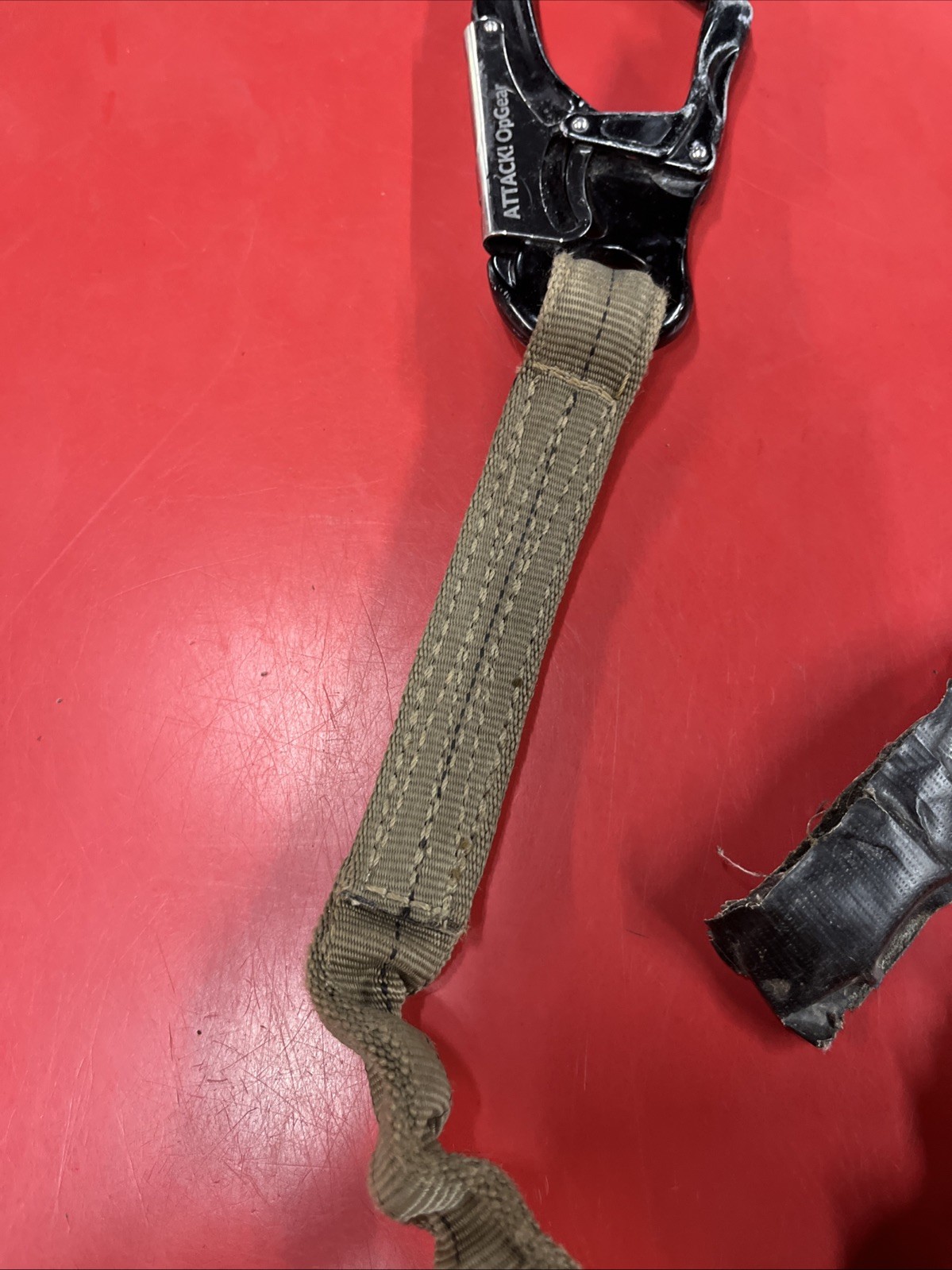 US Special Ops ATTACK! OPGEAR Safety Retention Lanyard Helo Strap w. Carabiners