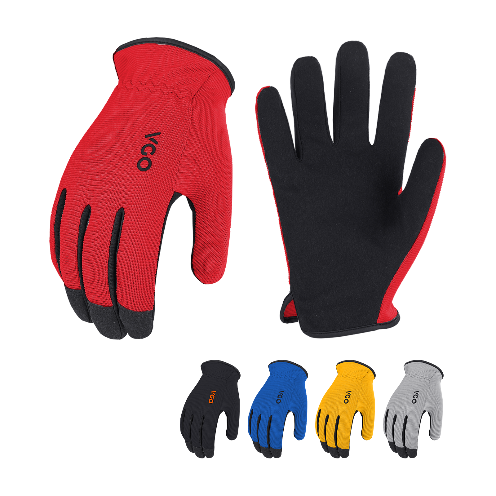 Vgo 5 Pairs Multifunctional Light Duty Work Gloves,Garden Gloves(AL8736)