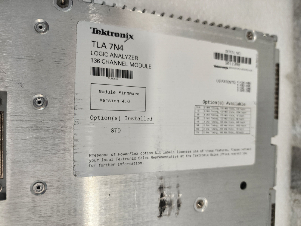 Tektronix TLA7N4 136 Channel Logic Analyzer Module Unit 2