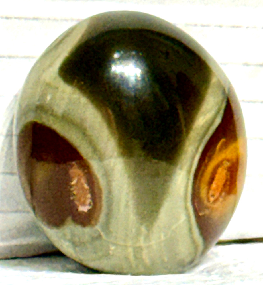 Polychrome Jasper Stone with Alien Face 59 grams #630