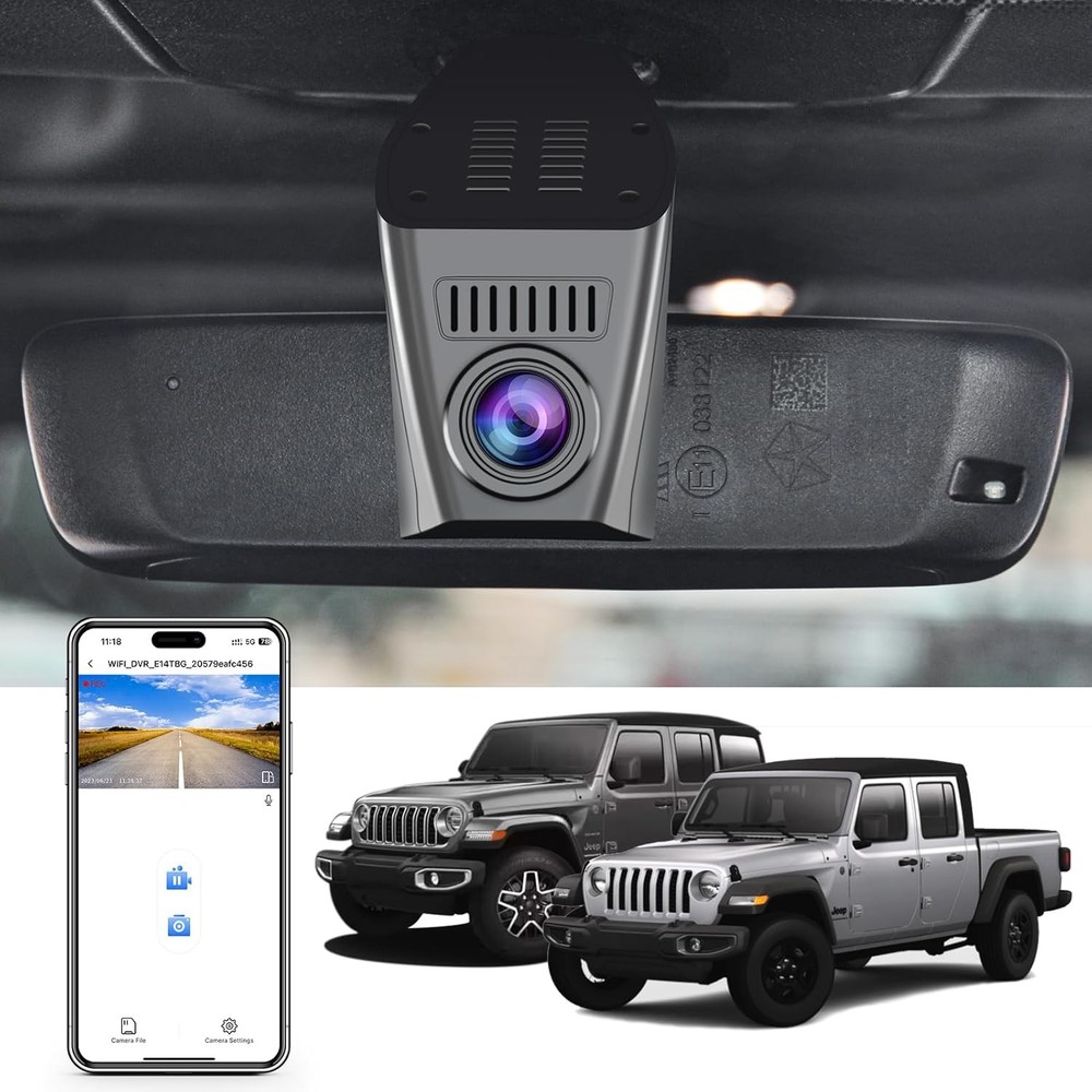Mangoal Dash Cam 4K Jeep Gladiator JL