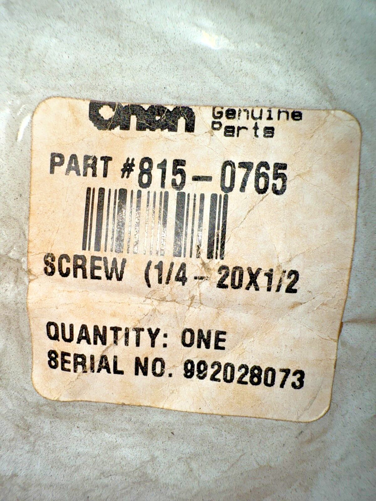 ONAN 815-0765, Screw