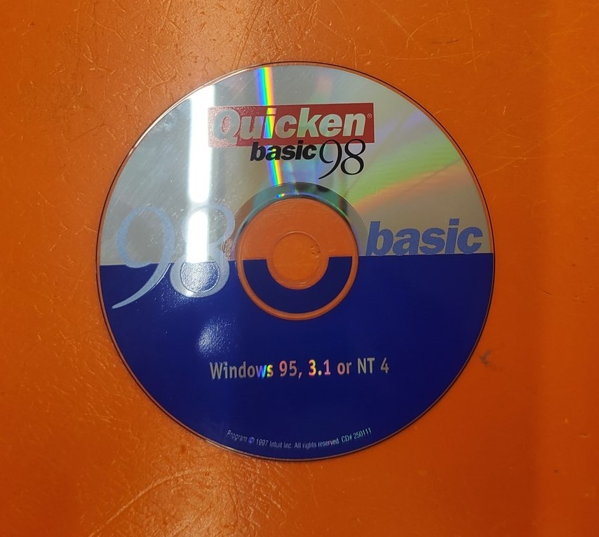 ⭐️⭐️⭐️⭐️⭐️ Quicken Basic 98 for Windows PC Software CD Disc