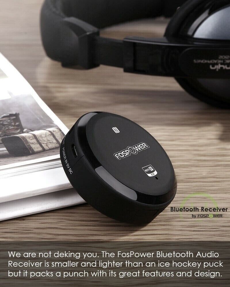 NFC USB 3.5mm aptX Wireless Bluetooth Receiver Stereo Audio LED Music Hub