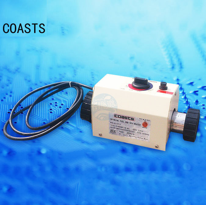 Swimming Pool Heater SPA Electric Water Heater Constant Temperature 220V 3KW New