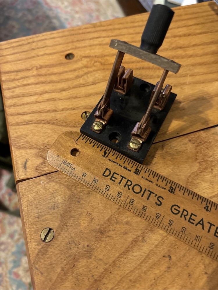 Vintage Two Terminal Knife Switch Hit And Miss Engine Switch